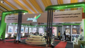 छत्तीसगढ़ राज्य उत्सव में जिंदल स्टील का भव्य स्टाल.