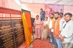 लखन लाल ने किया बालको कूलिंग टॉवर से रिस्दा पुल तक के नाली निर्माण का शिलान्यास.