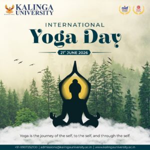 कलिंगा विश्वविद्यालय, नया रायपुर में अंतर्राष्ट्रीय योग दिवस का आयोजन.