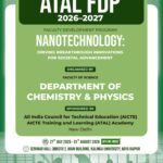 कलिंगा विश्वविद्यालय में नैलोटेक्नोलॉजी पर एआईसीटीई अटल (AICTE ATAL) द्वारा प्रायोजित छह दिवसीय फैकल्टी डेवलपमेंट प्रोग्राम का सफल आयोजन.